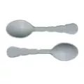 Petite cuillière réutilisable Wave grise 126mm PP